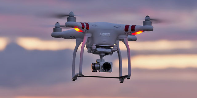 A drone over Maidens Beach
